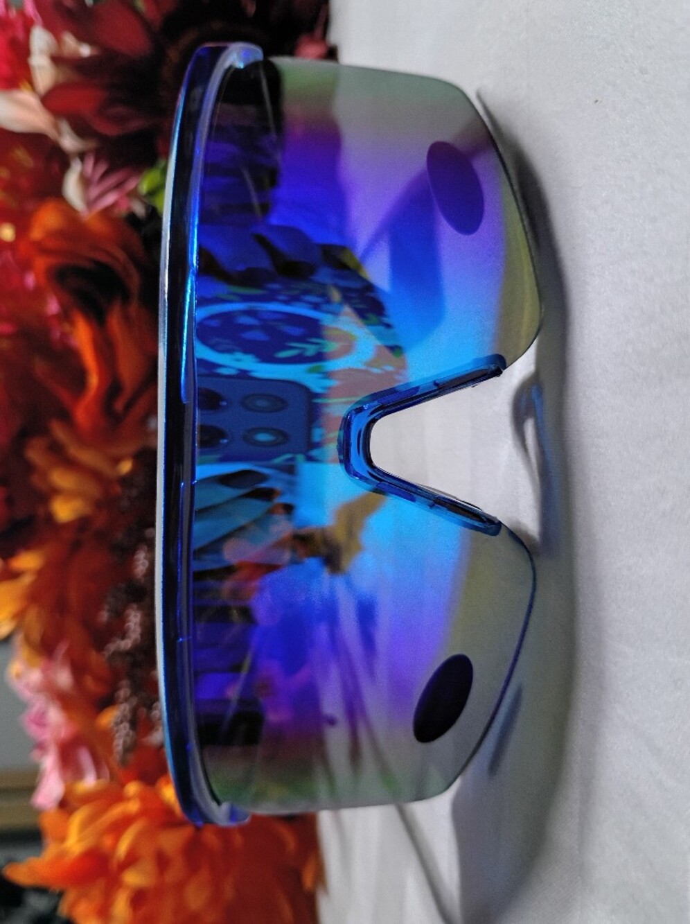 Mirrored Blue VR/AR Sunglasses Blue Lense